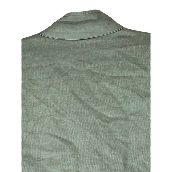 Rails Collins Sage Green Utility Linen Blend Long Sleeves Fall Jacket Size XS - Picture 5 of 10